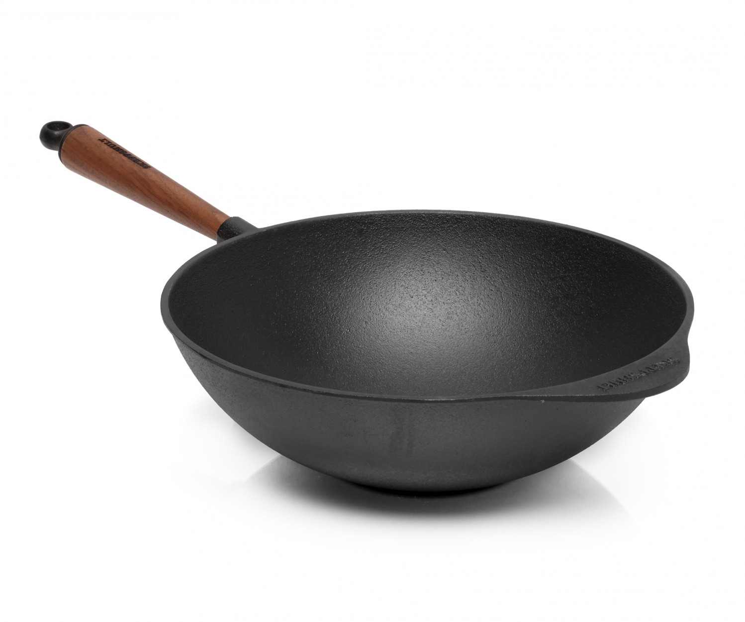 Skeppshult Gusseisenpfanne 28 Cm | Mit Walnuss-Holzgriff, Für Induktion & Alle Herdarten